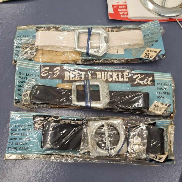Vintage Buckle Kits & Seam Binding Lot Of 18 Pcs - Picture 3 of 9